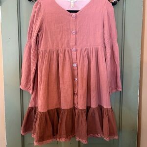Matilda Jane Mauve and Chocolate Kids Dress
